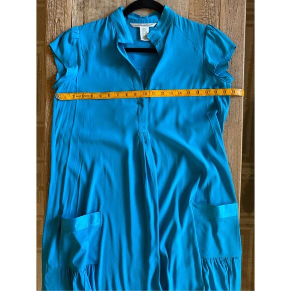 Rare DVF Archive Find: Vibrant Cerulean Blue Silk Tunic Dress - Size 8 - Picture 11 of 11